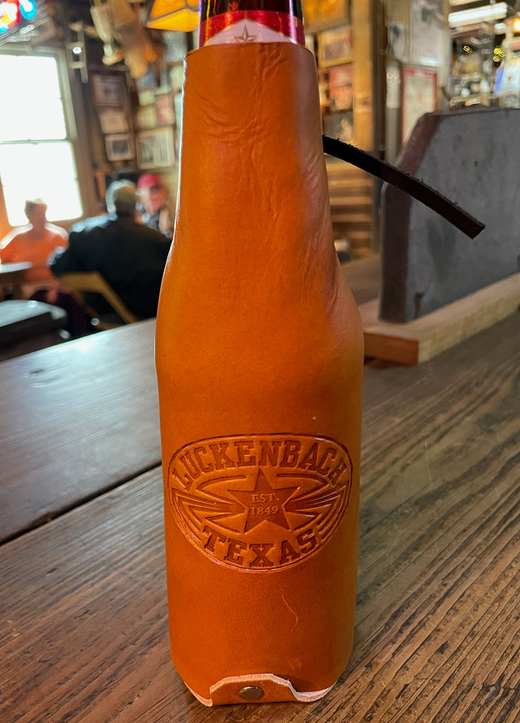 Leather Koozies (click for options and prices)