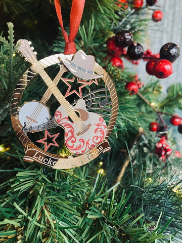 Country Music Collage Ornament